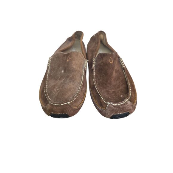 Olukai Mens 10.5 Lokahi Driving Moccasin Shoes Suede Slip On Loafer Casual - Picture 1 of 7